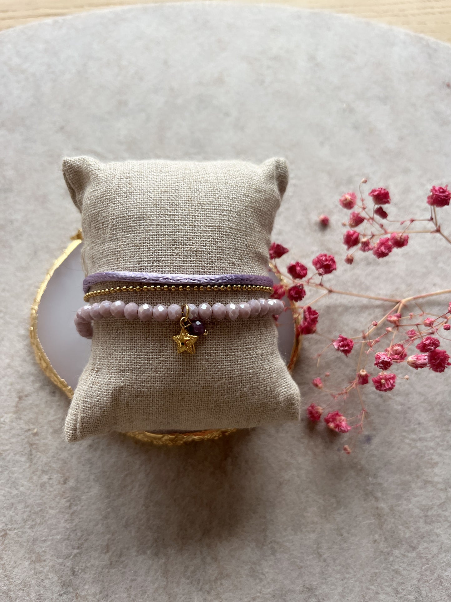 Bracelet set lavendel