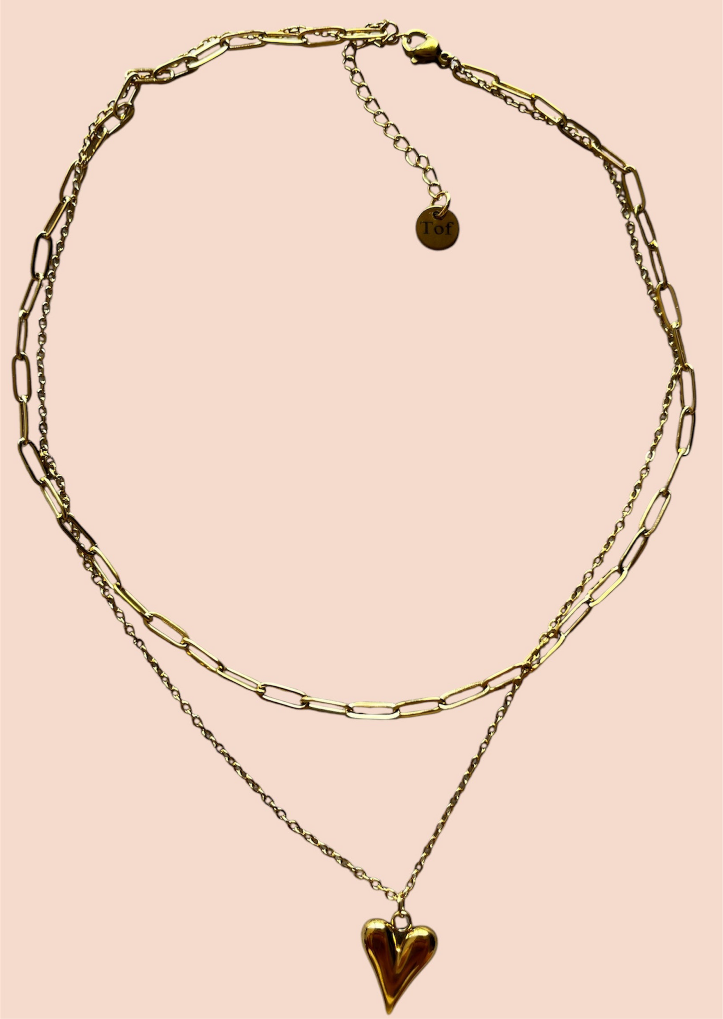 double necklace love
