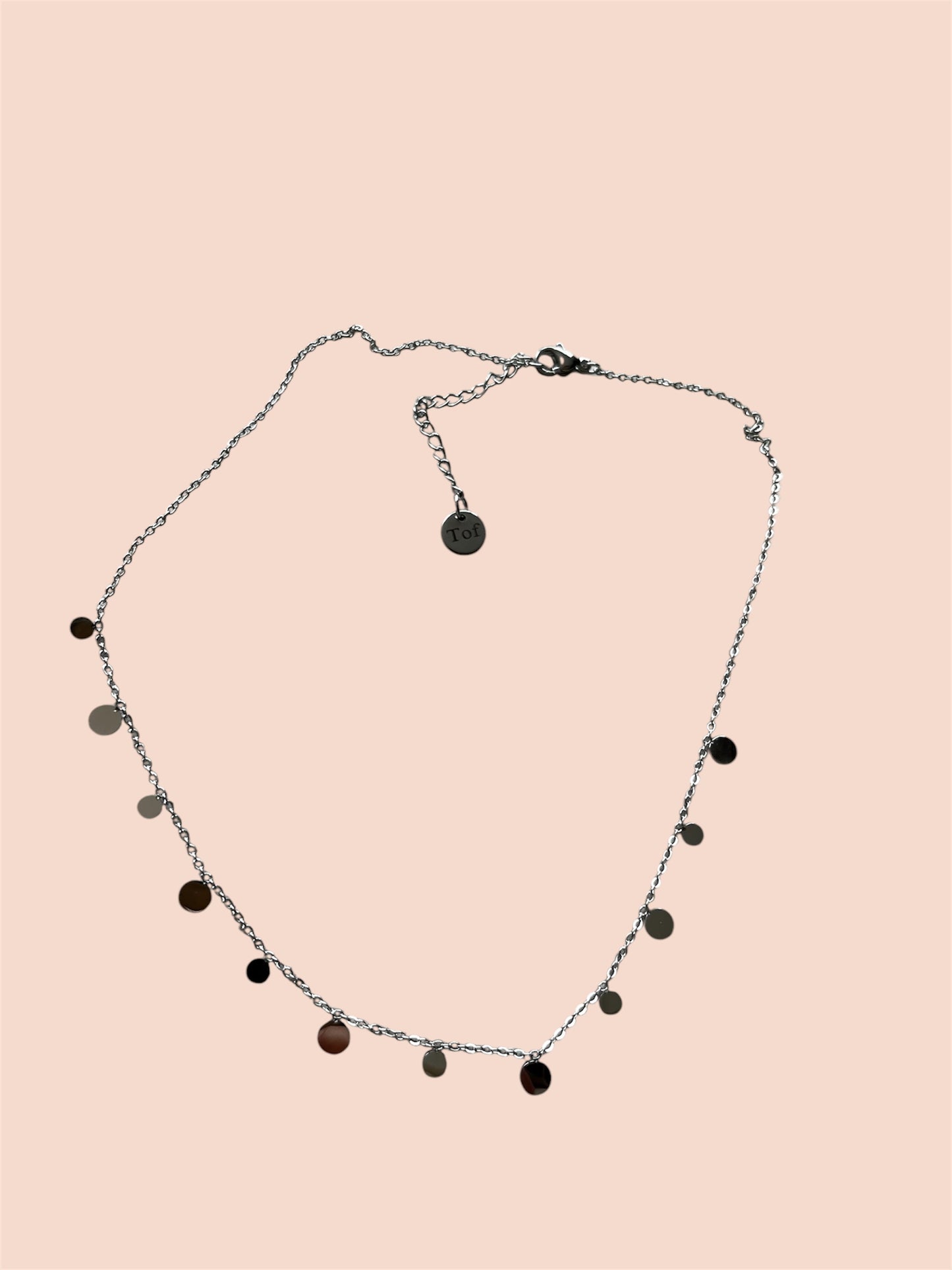 Coin neckless silver