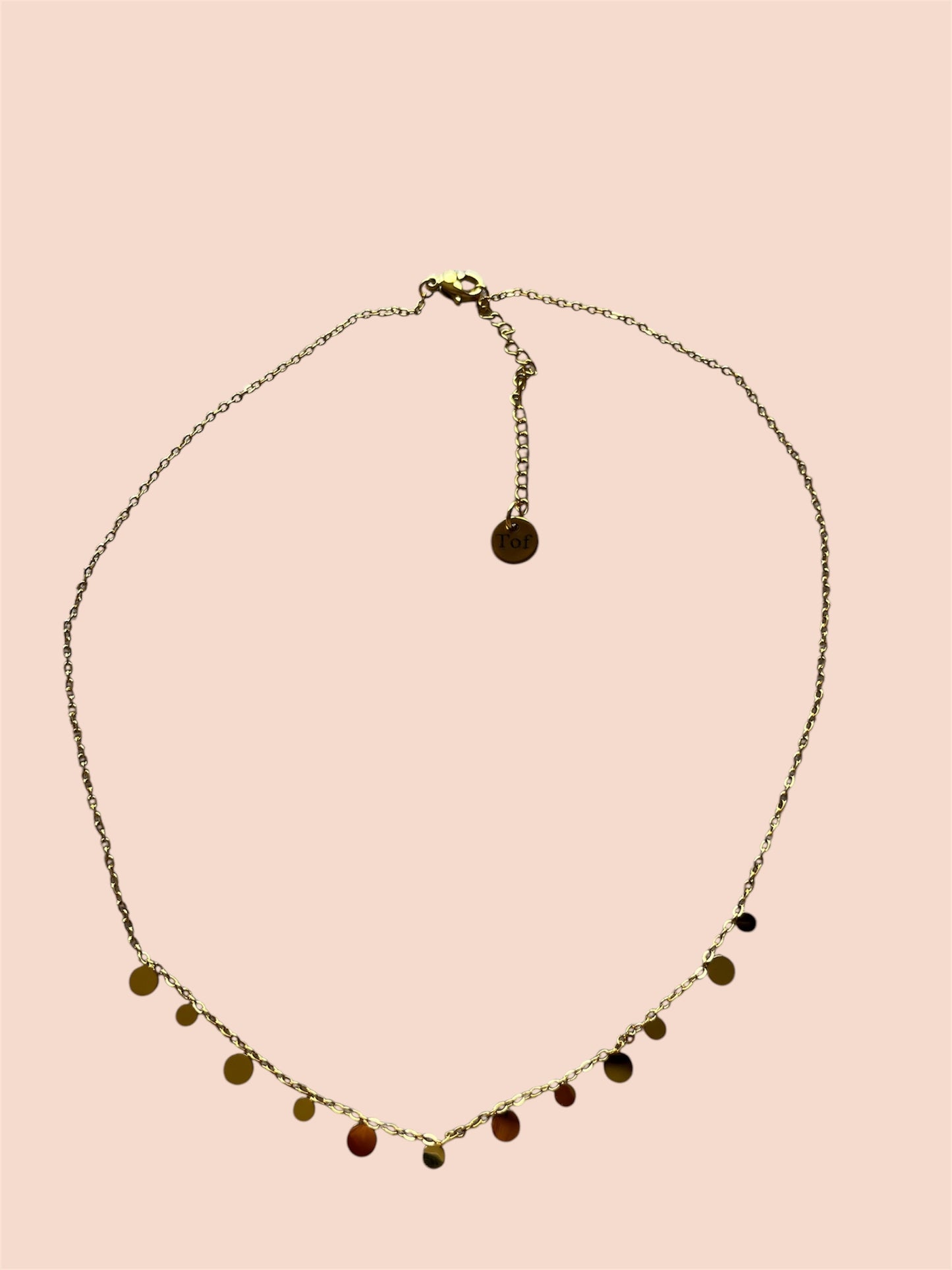 Coin neckless gold