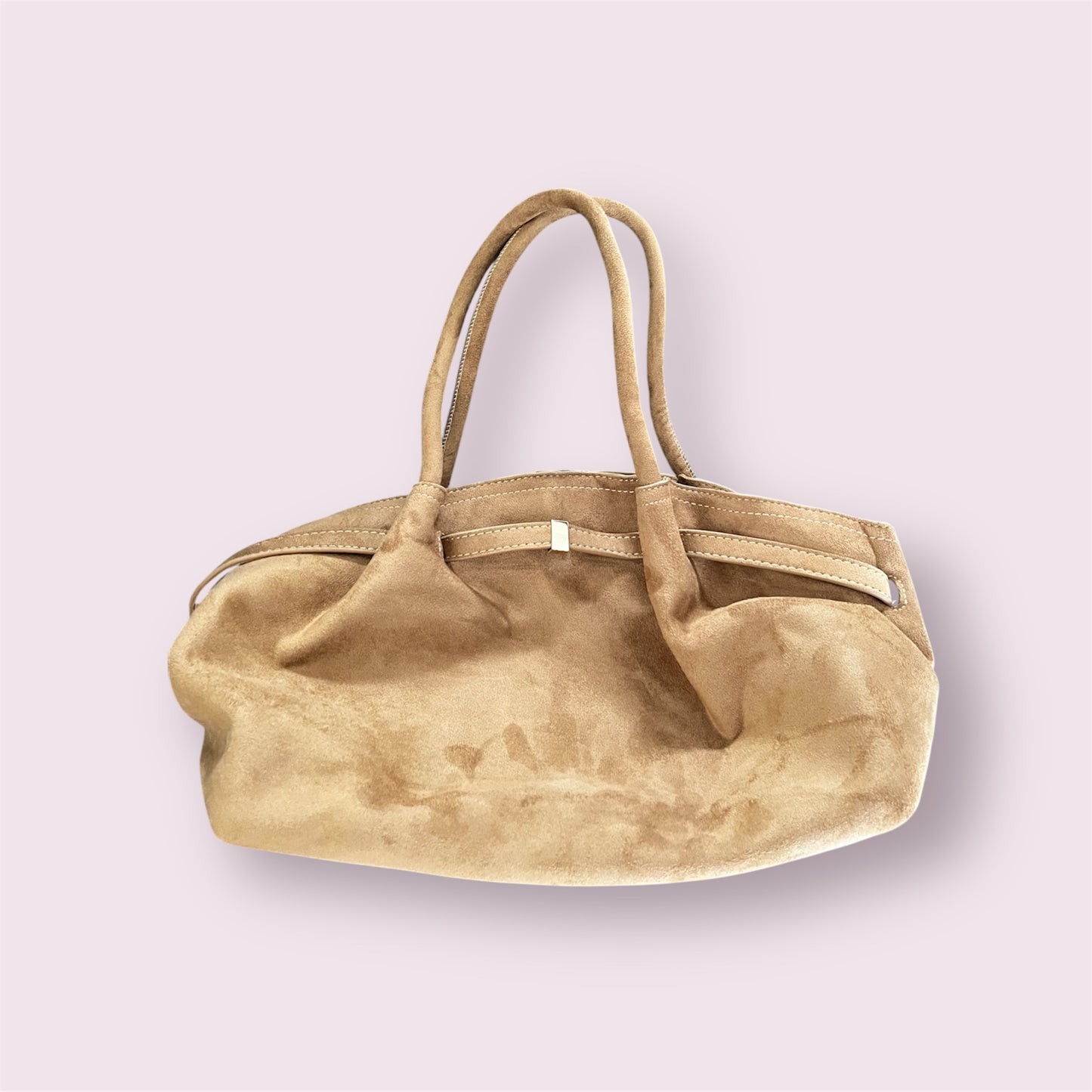 Suède tas cognac