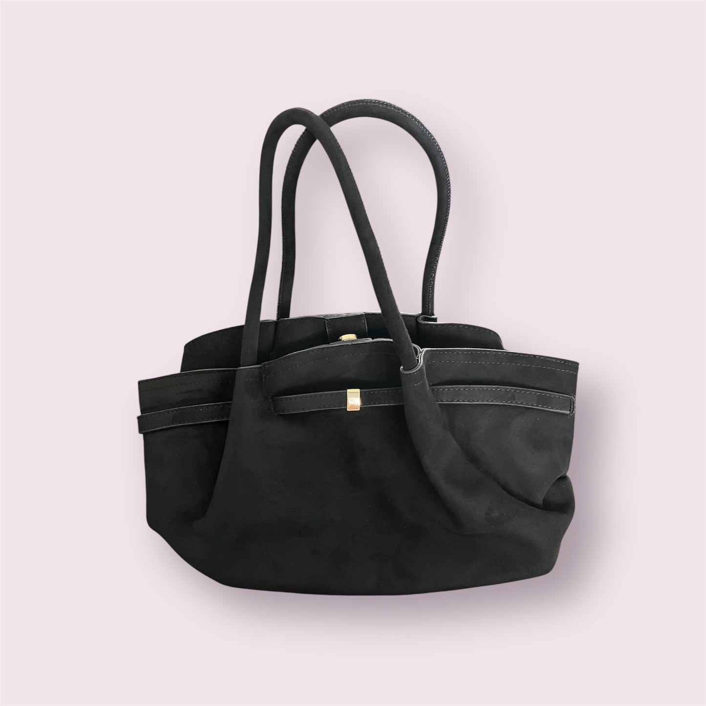 Suède tas cognac