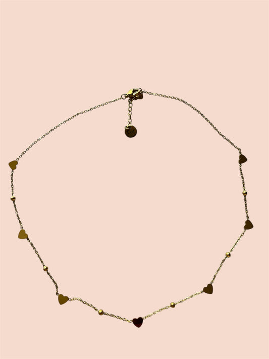 Neckless little heart gold
