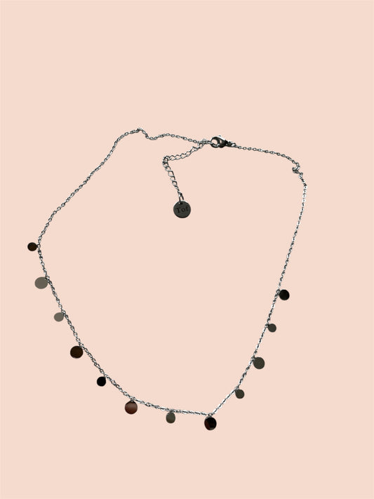 Coin neckless silver