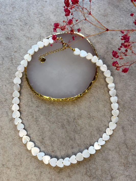 Love neckless white