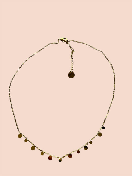 Coin neckless gold