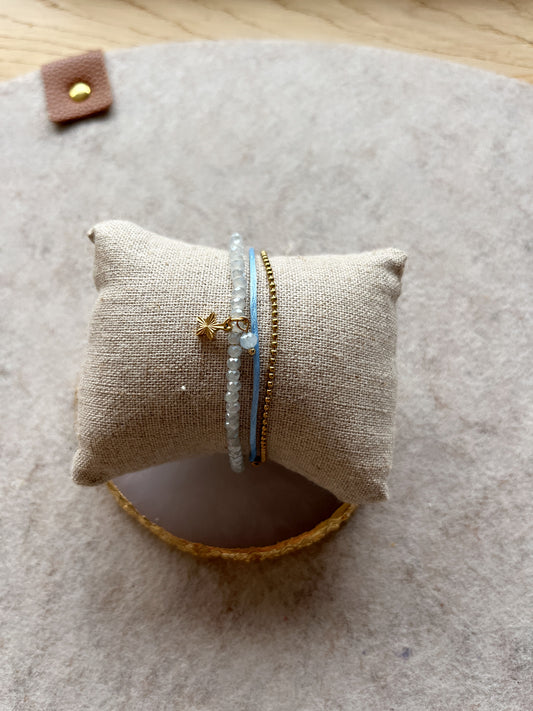 Bracelet set light blue